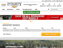 Tablet Screenshot of integritychevrolet.com